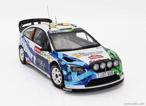 FORD ENGLAND  FOCUS RS WRC STOBART N 46 RALLY WALES GB 2008 VALENTINO ROSSI - CARLO CASSINA  WHITE GREEN BLUE