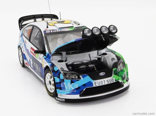 FORD ENGLAND  FOCUS RS WRC STOBART N 46 RALLY WALES GB 2008 VALENTINO ROSSI - CARLO CASSINA  WHITE GREEN BLUE