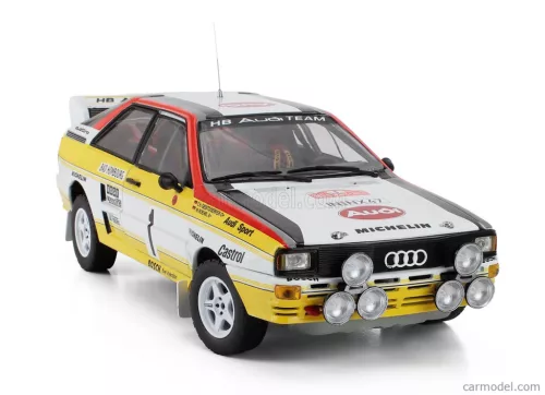 AUDI  SPORT QUATTRO A2 TEAM AUDI SPORT (night version) N 1 WINNER RALLY MONTECARLO 1984 WALTER ROHRL - CHRISTIAN GEISTDORFER  YELLOW WHITE
