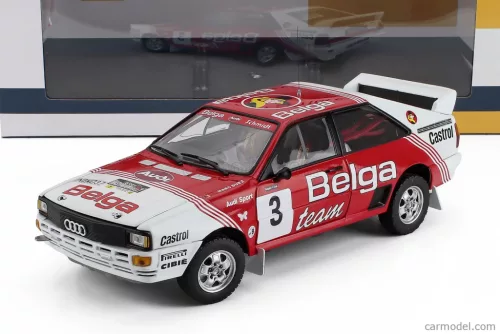 AUDI  QUATTRO A1 TEAM BELGA N 3 WINNER RALLY HASPENGOUW 1983 MARC DUEZ - WILLY LUX  RED WHITE