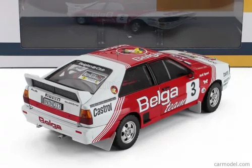 AUDI  QUATTRO A1 TEAM BELGA N 3 WINNER RALLY HASPENGOUW 1983 MARC DUEZ - WILLY LUX  RED WHITE
