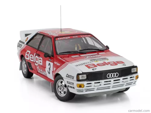 AUDI  QUATTRO A1 TEAM BELGA N 3 WINNER RALLY HASPENGOUW 1983 MARC DUEZ - WILLY LUX  RED WHITE