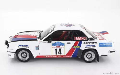 OPEL   ASCONA 400 RALLY N 14 RALLY TARGA FLORIO 1981 MIKI BIASION - TIZIANO SIVIERO   WHITE BLUE RED
