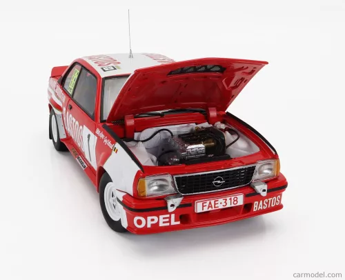 OPEL   ASCONA 400 RALLY BASTOS N 1 2nd RALLY CIRCUIT DES ARDENNES 1983 GUY COLSOUL - ALAIN LOPES   RED WHITE