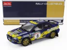 SUBARU  IMPREZA 555 N 8 RALLY NEW ZELAND 1997 PETER BOURNE - CRAIG VINCENT  BLUE YELLOW