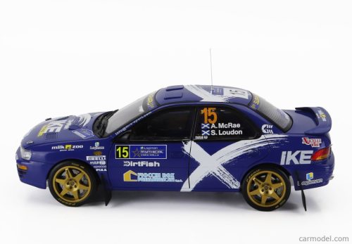 SUBARU  IMPREZA 555 N 15 RALLY MYTHICAL CARS 2023 ALISTER McRAE - STUART LOUDON LOGIMAN  BLUE WHITE