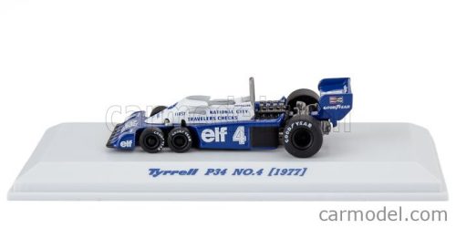 TYRRELL  F1  P34 ELF 6 WHEELER N 4 SEASON 1977 PATRICK DEPAILLER  BLUE WHITE