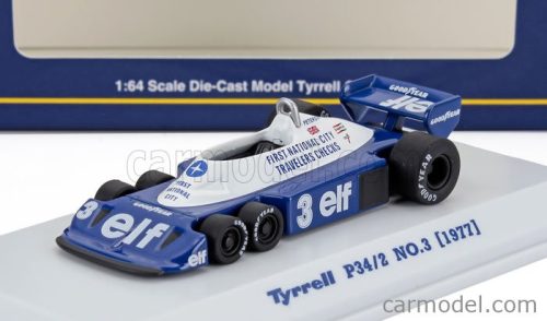 TYRRELL  F1  P34/2 ELF 6 WHEELER N 3 SEASON 1977 RONNIE PETERSON  BLUE WHITE