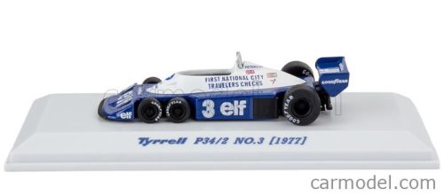 TYRRELL  F1  P34/2 ELF 6 WHEELER N 3 SEASON 1977 RONNIE PETERSON  BLUE WHITE