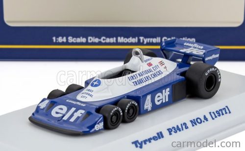 TYRRELL  F1  P34/2 ELF 6 WHEELER N 4 SEASON 1977 PATRICK DEPAILLER  BLUE WHITE