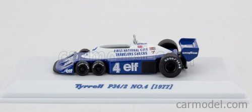 TYRRELL  F1  P34/2 ELF 6 WHEELER N 4 SEASON 1977 PATRICK DEPAILLER  BLUE WHITE