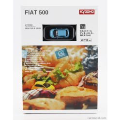 FIAT  NUOVA 500 2007 WITH BOOK - CON LIBRO  LIGHT BLUE