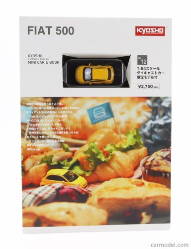 FIAT  NUOVA 500 2007 WITH BOOK - CON LIBRO  YELLOW