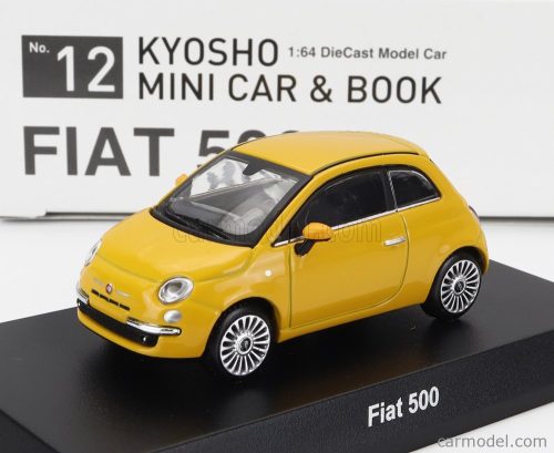 FIAT  NUOVA 500 2007 WITH BOOK - CON LIBRO  YELLOW