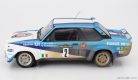 FIAT  131 ABARTH (dirty and night version) N 2 4th RALLY PIANCAVALLO 1981 ATTILIO BETTEGA - MAURIZIO PERISSINOT  WHITE 2 TONE BLUE