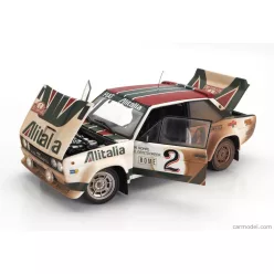   FIAT  131 ABARTH ALITALIA (dirty and night version) N 2 4th RALLY MONTECARLO 1978 WALTER ROHRL - CHRISTIAN GEISTDORFER  WHITE GREEN RED