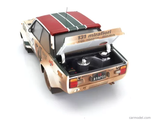 FIAT  131 ABARTH ALITALIA (dirty and night version) N 2 4th RALLY MONTECARLO 1978 WALTER ROHRL - CHRISTIAN GEISTDORFER  WHITE GREEN RED