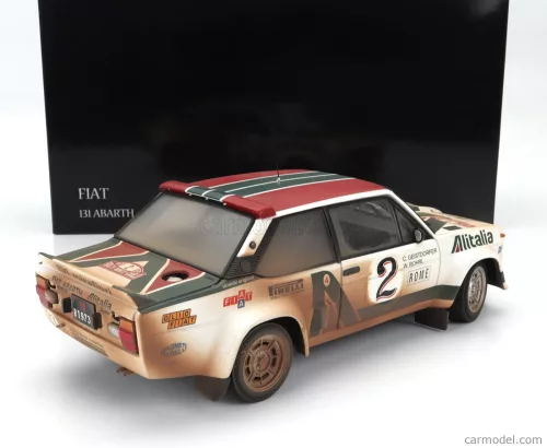 FIAT  131 ABARTH ALITALIA (dirty and night version) N 2 4th RALLY MONTECARLO 1978 WALTER ROHRL - CHRISTIAN GEISTDORFER  WHITE GREEN RED