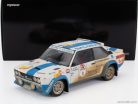 FIAT  131 ABARTH (dirty and night version) N 1 WINNER RALLY 1000 LAKES 1980 MARKKU ALEN - ILKKA KIVIMAKI  WHITE LIGHT BLUE