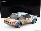 FIAT  131 ABARTH (dirty and night version) N 1 WINNER RALLY 1000 LAKES 1980 MARKKU ALEN - ILKKA KIVIMAKI  WHITE LIGHT BLUE