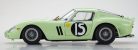 FERRARI  250 GTO RHD N 15 WINNER TOURIST TROPHY GOODWOOD INTERNATIONAL 1962 INNES IRELAND  LIGHT GREEN