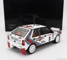 LANCIA  DELTA HF INTEGRALE 4WD (night version) TEAM MARTINI RACING N 6 WINNER RALLY MONTECARLO 1987 MIKI BIASION - TIZIANO SIVIERO  WHITE RED BLUE
