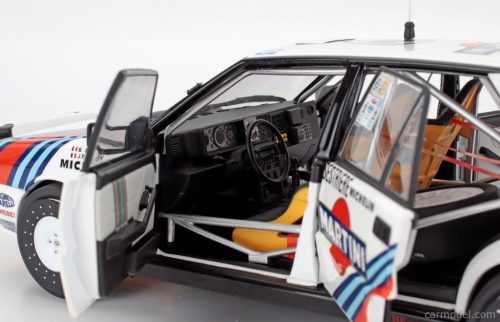 LANCIA  DELTA HF INTEGRALE 4WD TEAM MARTINI RACING (night version) N 3 WINNER RALLY MONTECARLO 1988 BRUNO SABY - JEAN FRANCOIS FAUCHILLE  WHITE BLUE RED