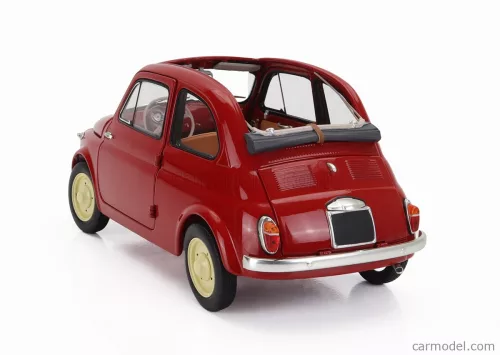 FIAT  500 D CABRIOLET OPEN 1960  ROSSO CORALLO - RED