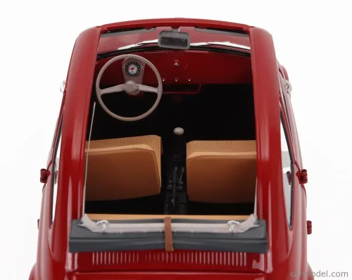 FIAT  500 D CABRIOLET OPEN 1960  ROSSO CORALLO - RED