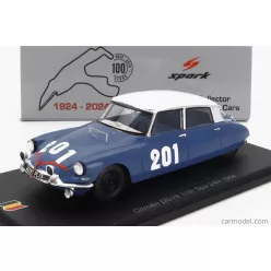   CITROEN  DS19 N 201 24h SPA 1964 GUY VERRIER - ALAIN BERTAUT  BLUE WHITE