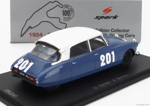 CITROEN  DS19 N 201 24h SPA 1964 GUY VERRIER - ALAIN BERTAUT  BLUE WHITE