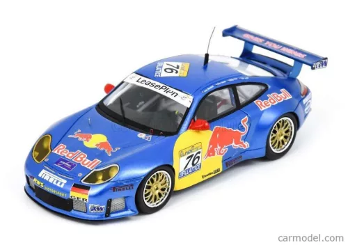 PORSCHE  911 996 GT3 R TEAM RWS MOTORSPORT N 76 24h SPA 2002 LUCA RICCITELLI - DIETER QUESTER - PHILIPP PETER - TOTO WOLFF  BLUE YELLOW RED