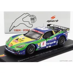   CHEVROLET  CORVETTE C6.R Z06 TEAM SANGARI BRAZIL N 8 24h SPA 2009 ENRIQUE BERNOLDI - XAVIER MAASSEN - ROBERTO STREIT  BLUE GREEN YELLOW