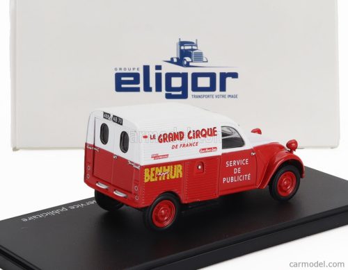 CITROEN  2CV VAN BENHUR - LE GRANDE CIRQUE DE FRANCE - SERVICE PUBLICITAIRE  RED WHITE