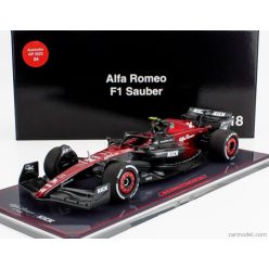   ALFA ROMEO  F1  C43 TEAM STAKE N 24 AUSTRALIAN GP 2023 ZHOU GUANYU - CON VETRINA - WITH SHOWCASE  BLACK RED