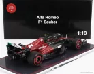 ALFA ROMEO  F1  C43 TEAM STAKE N 24 SPANISH GP 2023 ZHOU GUANYU - CON VETRINA - WITH SHOWCASE  BLACK RED