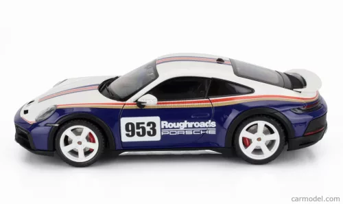 PORSCHE  911 992 N 953 RALLY DAKAR ROUGHROADS COUPE 2023  WHITE BLUE