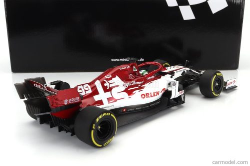 ALFA ROMEO  F1  C39 TEAM RACING ORLEN N 99 AUSTRIAN GP 2020 ANTONIO GIOVINAZZI  WHITE RED MET