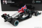 MERCEDES GP  F1  W12 MERCEDES M12 EQ POWER+ TEAM AMG PETRONAS MOTORSPORT FORMULA ONE N 44 WINNER BRITISH SILVERSTONE GP (WITH FLAG) 2021 LEWIS HAMILTON