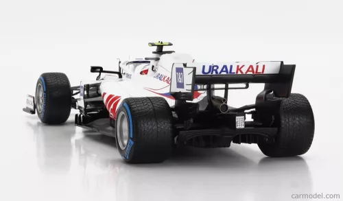 HAAS  F1  VF-21 FERRARI 065/6 TEAM URALKALI N 47 BELGIUM GP 2021 MICK SCHUMACHER  WHITE BLUE RED