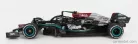 MERCEDES GP  F1  W12 MERCEDES M12 EQ POWER+ TEAM AMG PETRONAS MOTORSPORT FORMULA ONE N 44 WINNER BRAZILIAN GP (WITH FLAG) 2021 LEWIS HAMILTON