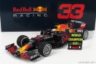 RED BULL F1 RB16B HONDA RA620H TEAM ASTON MARTIN N 33 WINNER ABU DHABI GP WITH PIT BOARD WORLD CHAMPION 2021 MAX VERSTAPPEN