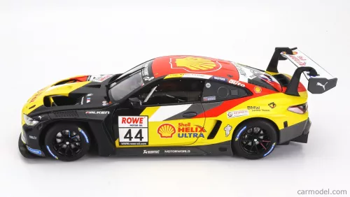 BMW  4-SERIES M4 GT3 TEAM BMW JUNIOR N 44 WINNER NLS 3 NURBURGRING ADAC RUNDSTRECKEN TROPHY 2023 DAN HARPER - MAX HESSE - NEIL VERHAGEN  YELLOW RED BLACK