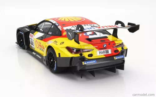 BMW  4-SERIES M4 GT3 TEAM BMW JUNIOR N 44 WINNER NLS 3 NURBURGRING ADAC RUNDSTRECKEN TROPHY 2023 DAN HARPER - MAX HESSE - NEIL VERHAGEN  YELLOW RED BLACK