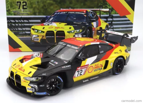 BMW  4-SERIES M4 GT3 TEAM BMW JUNIOR N 72 24h NURBURGRING 2023 DAN HARPER - MAX HESSE - NEIL VERHAGEN  BLACK YELLOW RED