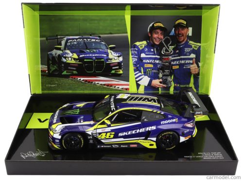 BMW  4-SERIES M4 GT3 TEAM WRT N 46 (FIRST PODIUM) 2nd RACE 2 FANATEC GT WORLD CHALLENGE EUROPE BRANDS HATCH 2023 - VALENTINO ROSSI - MAXIME MARTIN  PURPLE YELLOW BLACK