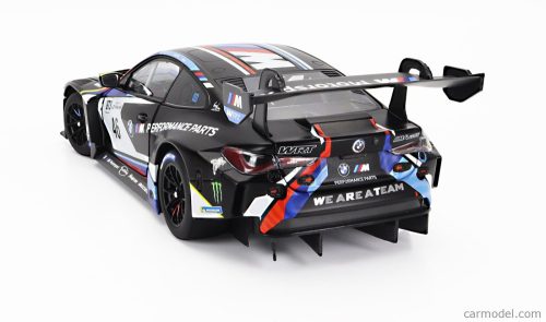 BMW  4-SERIES M4 GT3 TEAM WRT N 46 WINNER GT3 CLASS RACE 2 ROAD TO LE MANS 2023 - VALENTINO ROSSI - JEROME POLICAND  MATT BLACK BLUE WHITE
