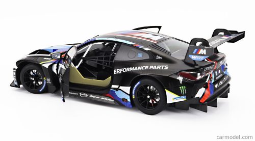 BMW  4-SERIES M4 GT3 TEAM WRT N 46 WINNER GT3 CLASS RACE 2 ROAD TO LE MANS 2023 - VALENTINO ROSSI - JEROME POLICAND  MATT BLACK BLUE WHITE