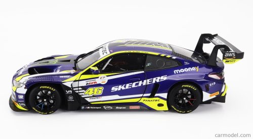 BMW  4-SERIES M4 GT3 TEAM WRT N 46 6h SPA 2023 - VALENTINO ROSSI - AUGUSTO FARFUS - MAXIME MARTIN  PURPLE YELLOW BLACK