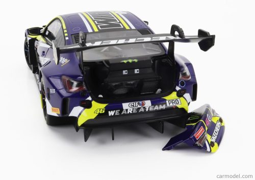 BMW  4-SERIES M4 GT3 TEAM WRT N 46 6h SPA 2023 - VALENTINO ROSSI - AUGUSTO FARFUS - MAXIME MARTIN  PURPLE YELLOW BLACK